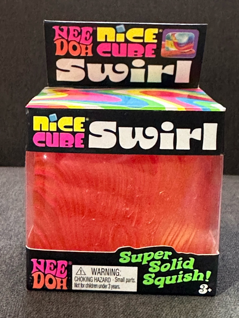 NeeDoh Nice Cube Swirl (Original) orange - NWT